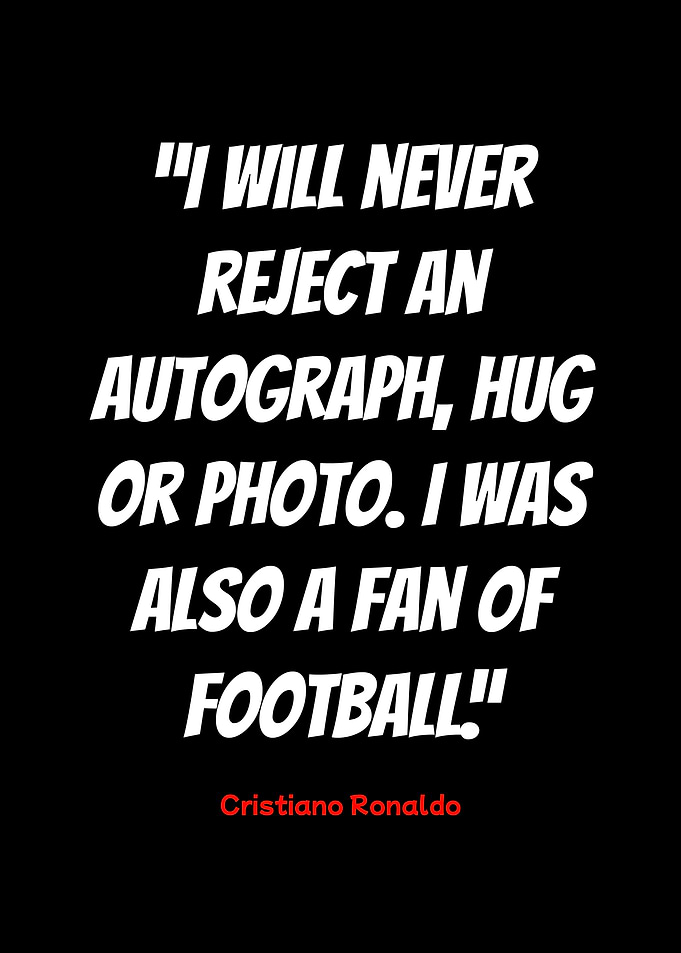 cristiano ronaldo quote poster