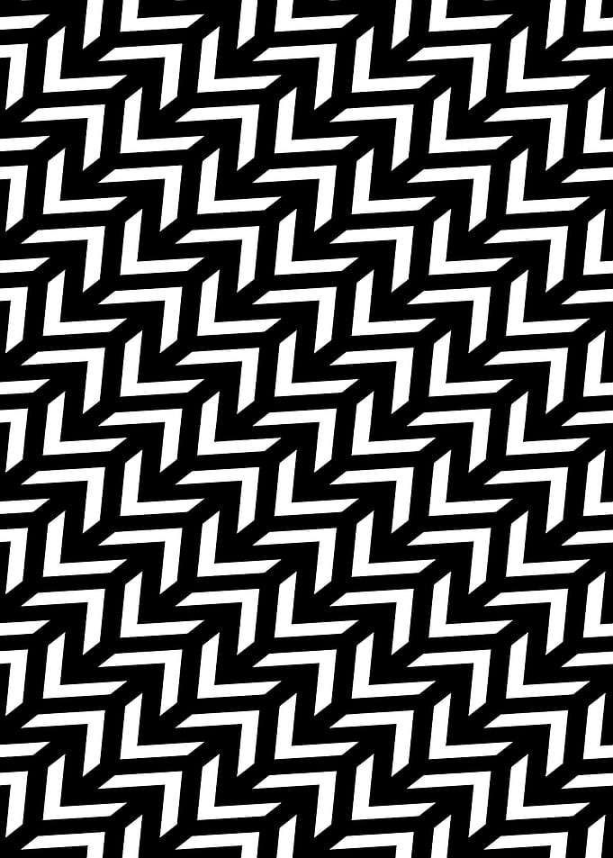 Black and White Zigzag Pattern