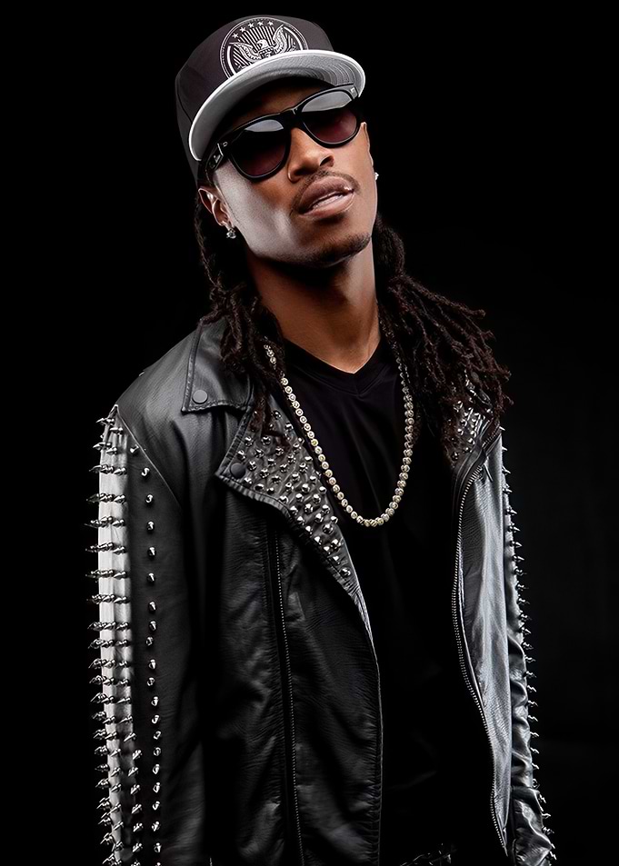 Future in Studded Leather Jacket Portrait