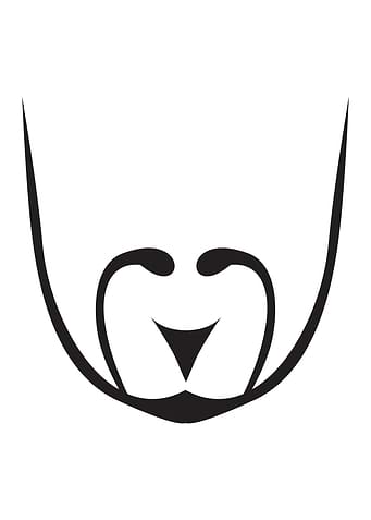 Minimalist Dog Face Line Art