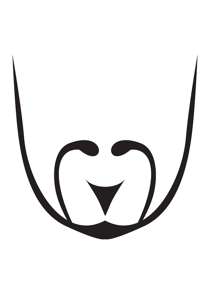 Minimalist Dog Face Line Art