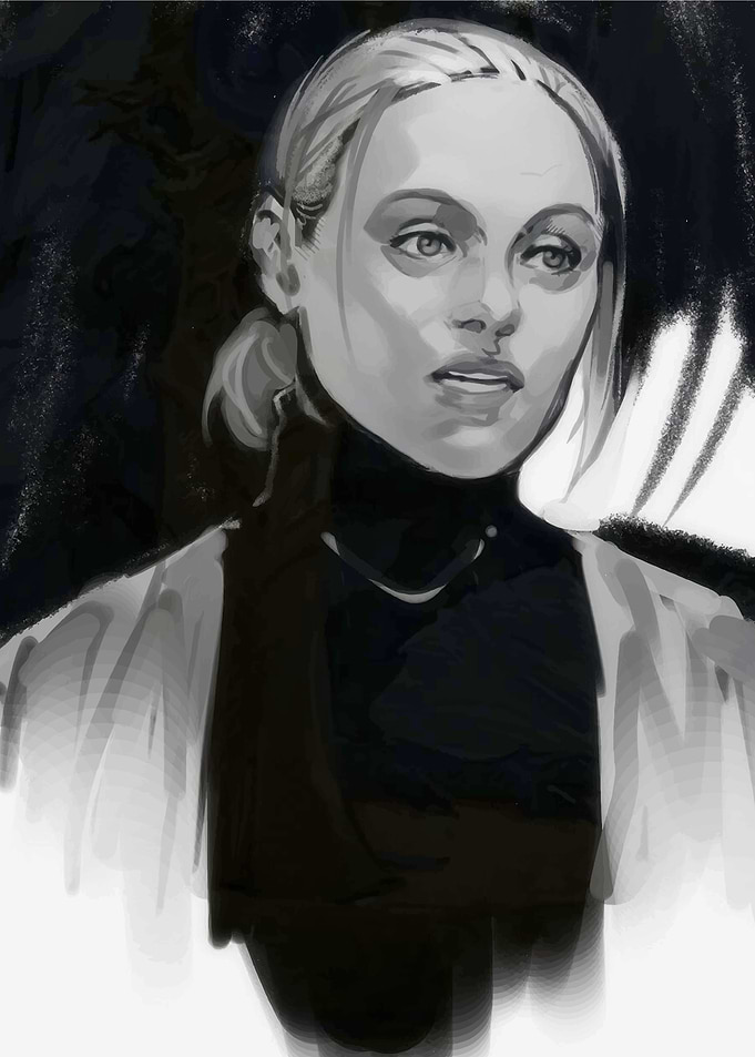 Monochrome Portrait of a Woman