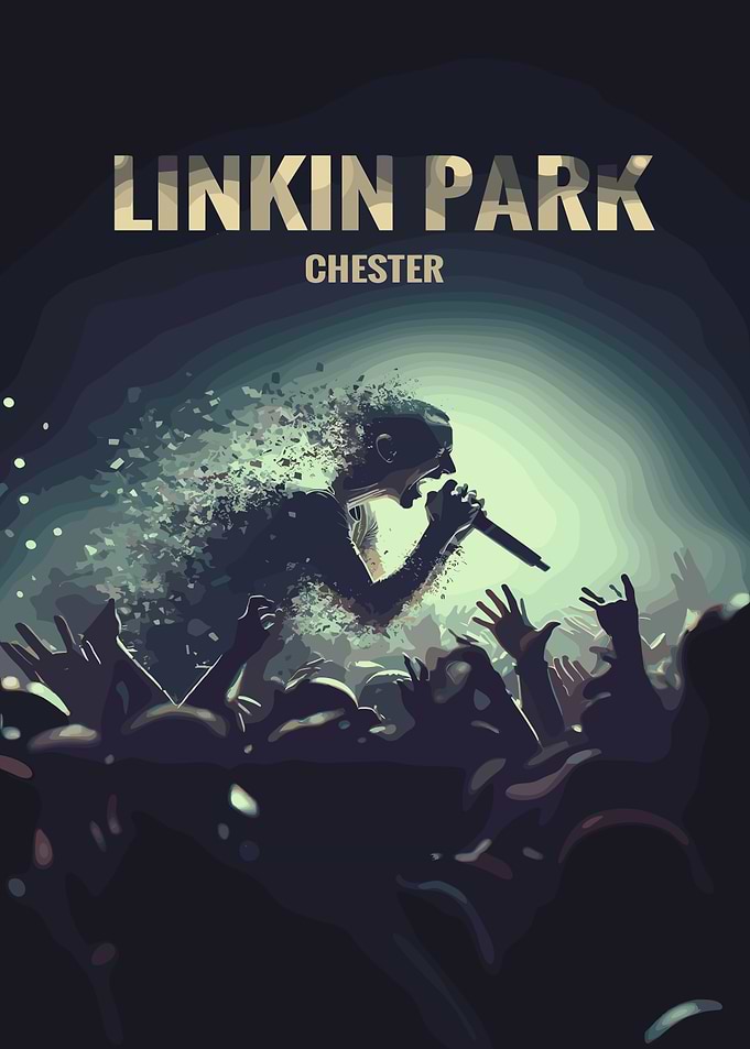 Linkin Park Chester Concert Poster