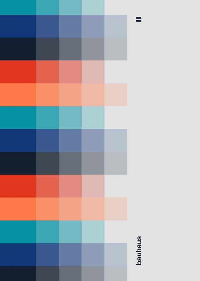 Bauhaus Color Palette Pixel Art