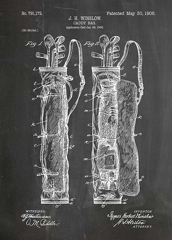 Caddy Bag Patent Drawing