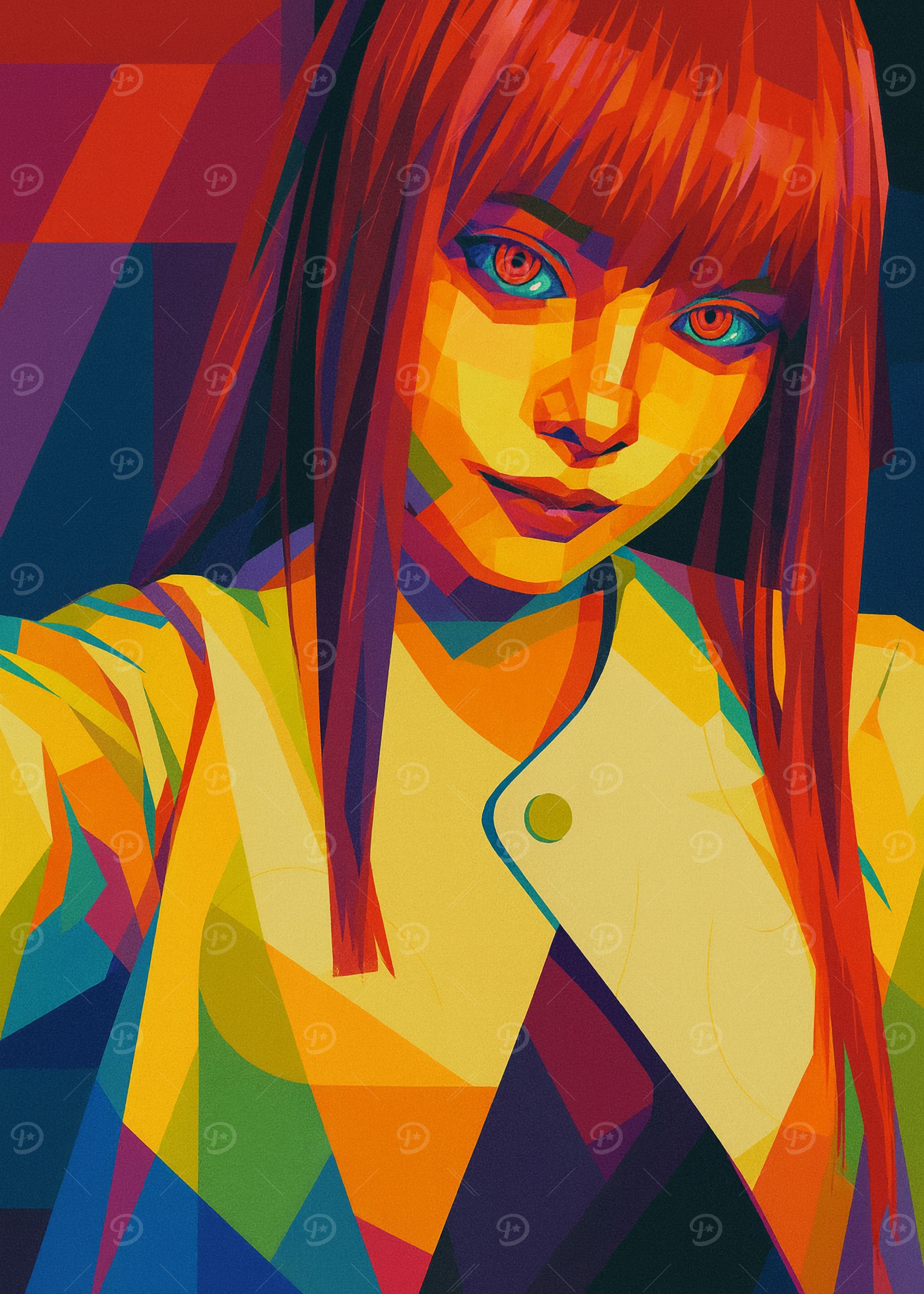 WPAP Portrait of a Woman
