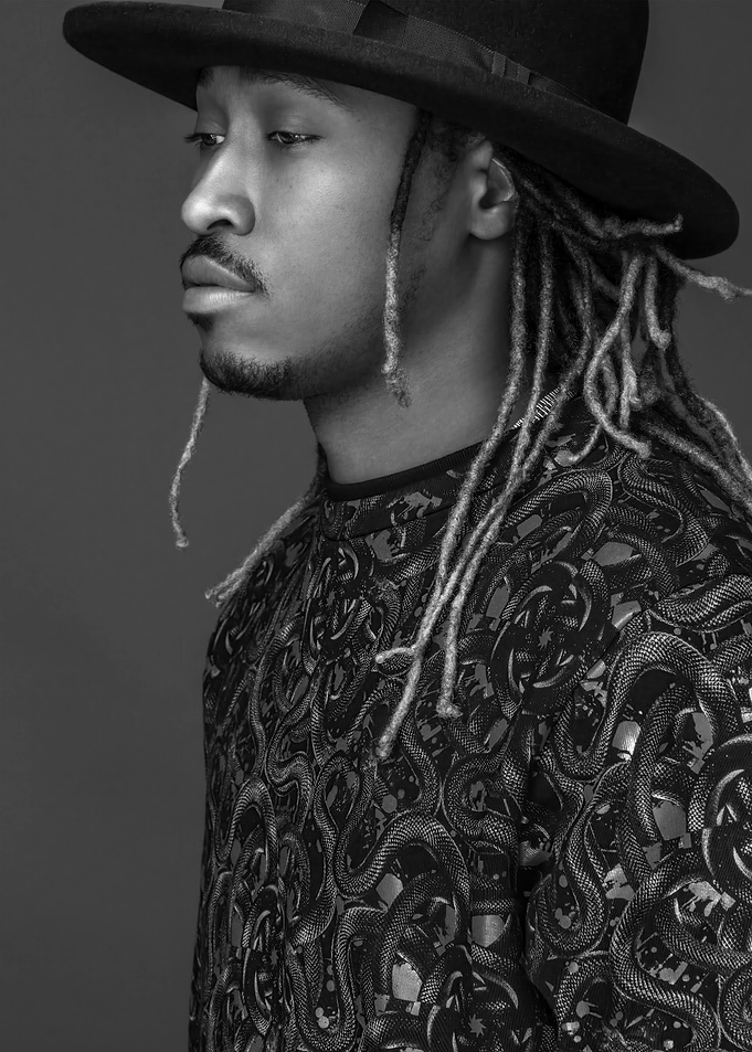 Future in Black and White Portrait