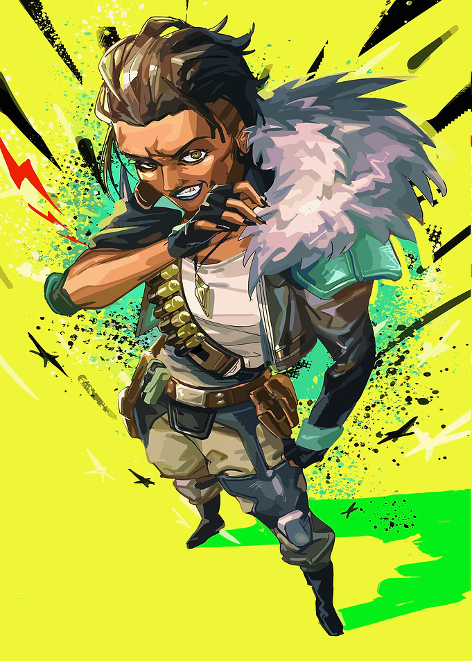 Mad Maggie Apex Legends Illustration