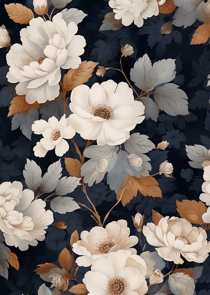 Floral Art White flowers