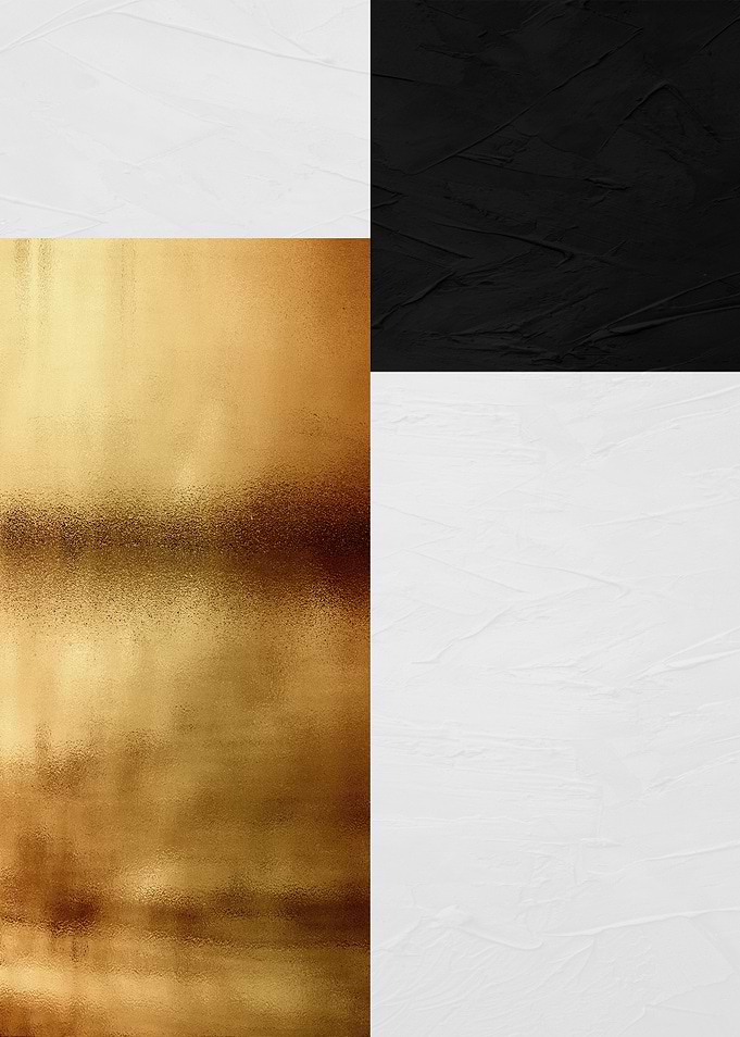 Abstract Black, White, and Gold Texture