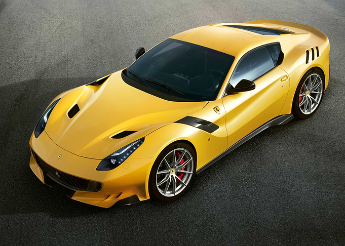 Yellow Ferrari F12berlinetta
