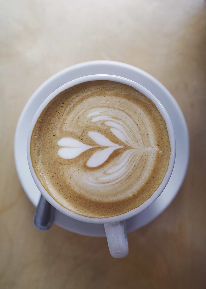 Latte Art Coffee Cup