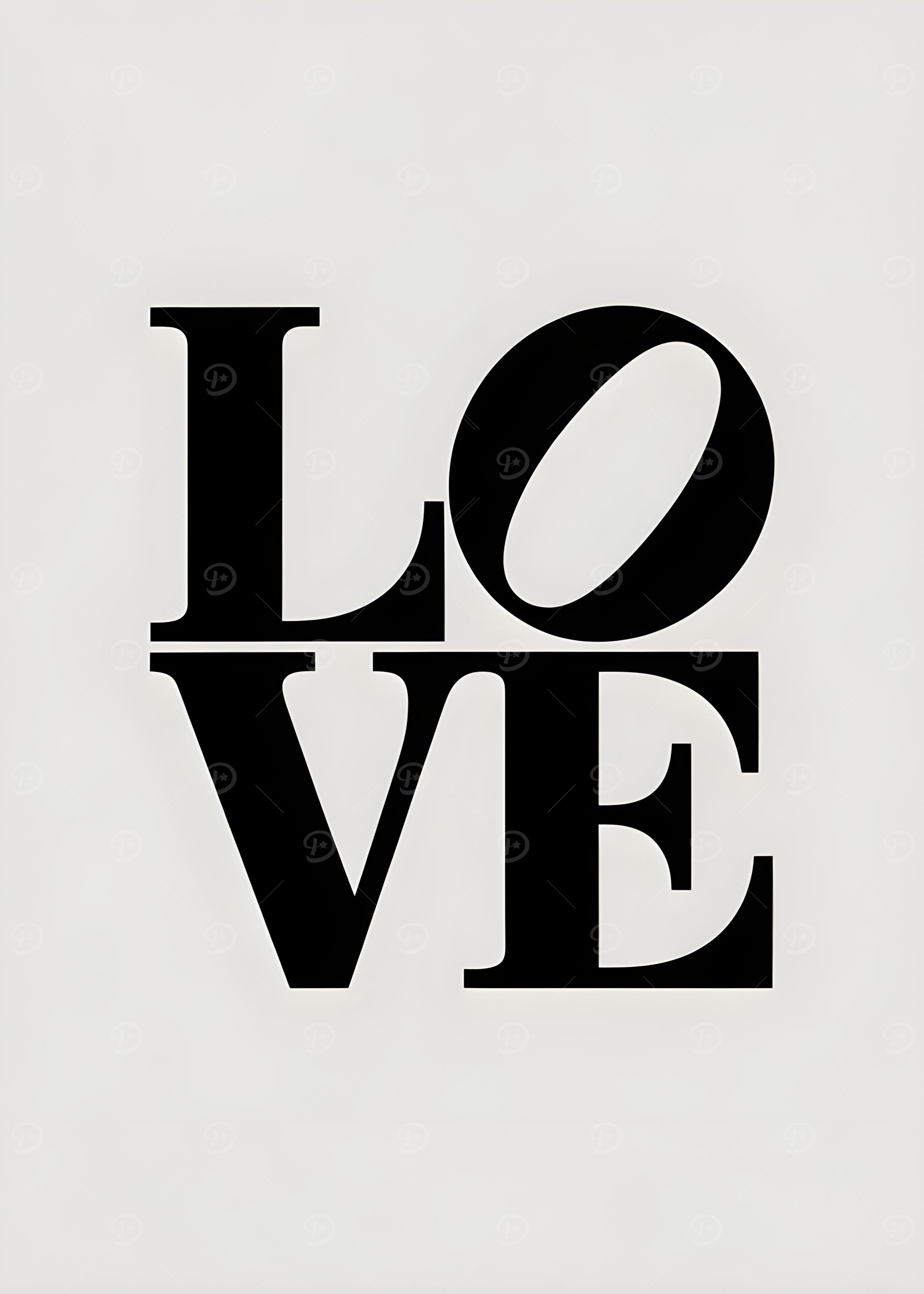 LOVE Typography Art