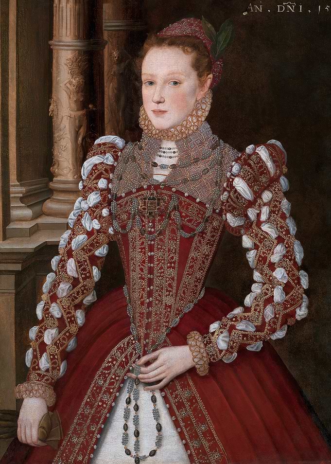 Steven van der Meulen – Portrait of a Young Woman (1567) | Vintage Illustration