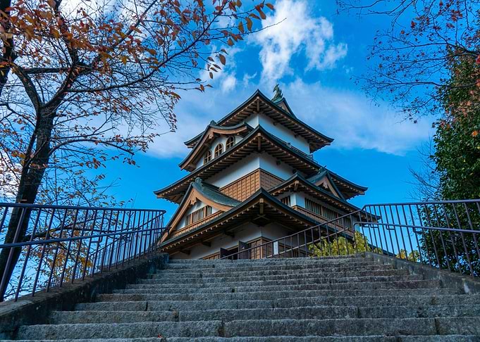 Japanese Castle Under Blue Sky