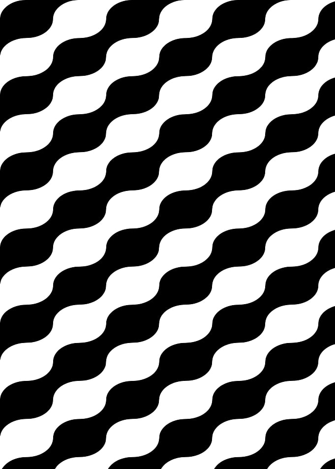 Black and White Wavy Pattern