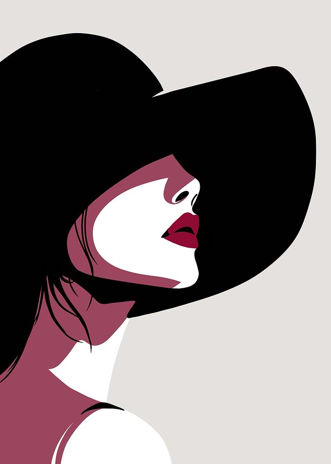 Woman Minimalist Art