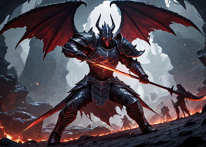Winged Warrior Dark Armor