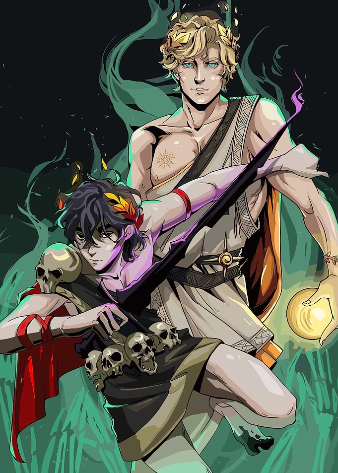 Hades Game Fanart: Zagreus and Apollo