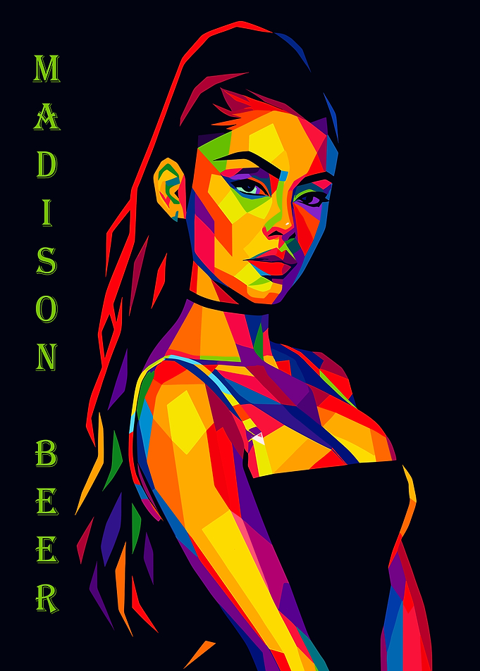 Madison Beer Colorful Portrait