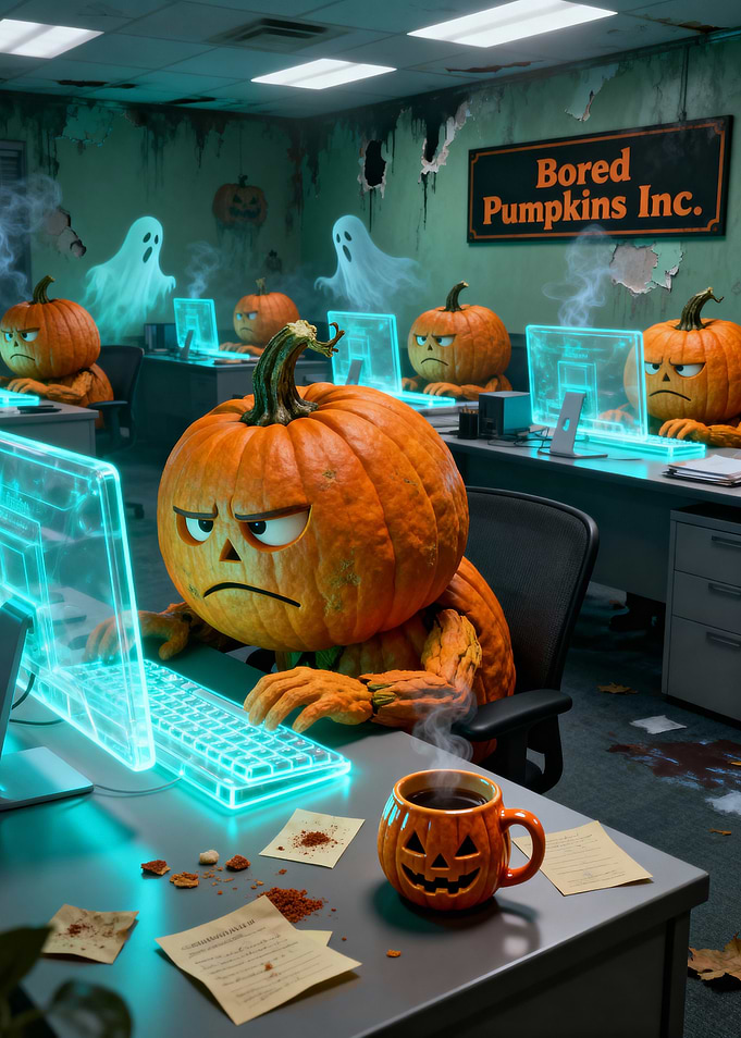Bored Pumpkins Inc. Office Scene