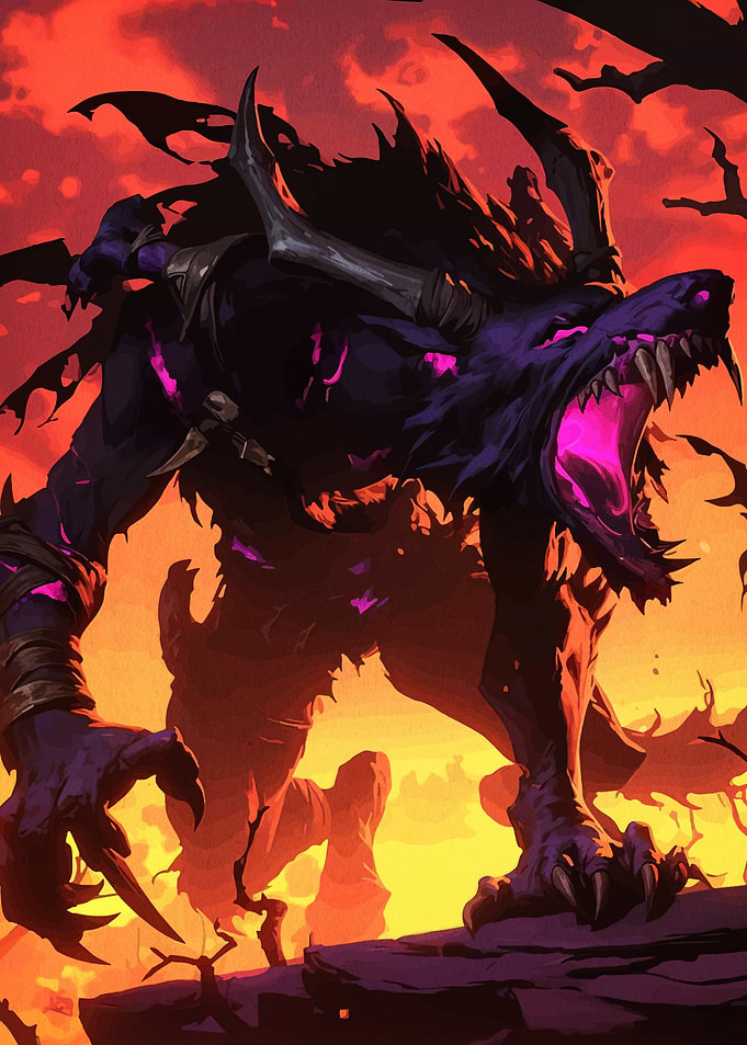 Fearsome Werewolf Monster Illustration