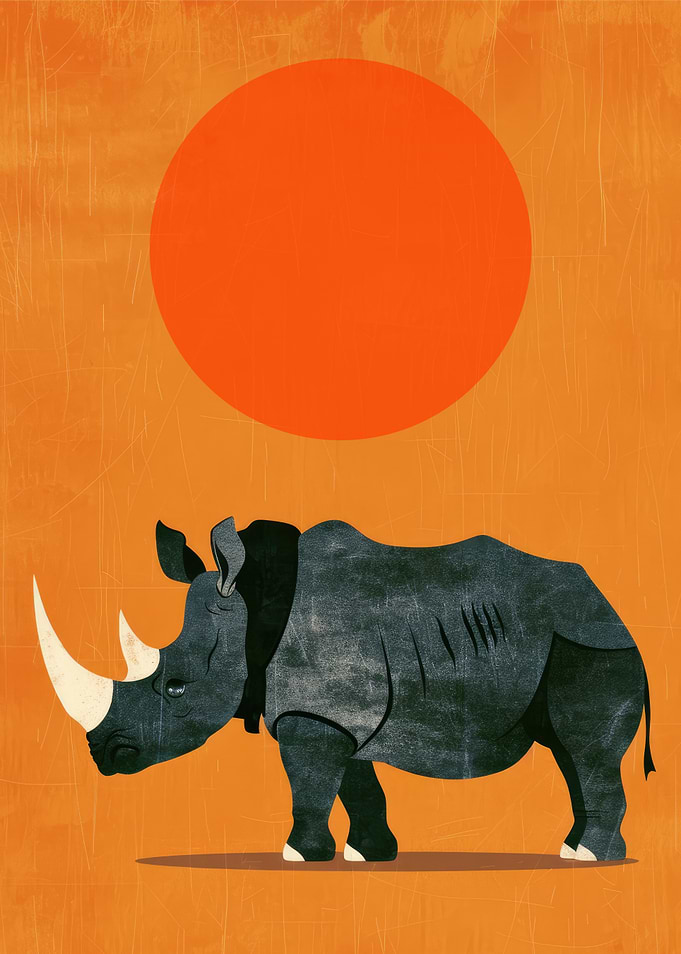 Rhino and Sun