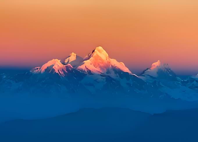 Mountain at Sunset