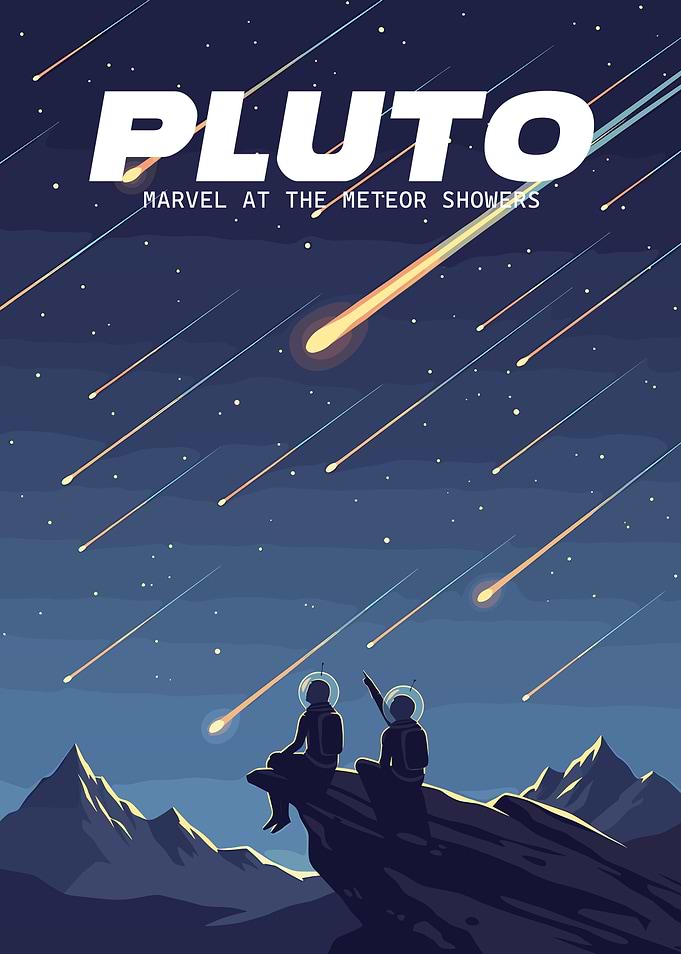 Pluto: Marvel at the Meteor Showers