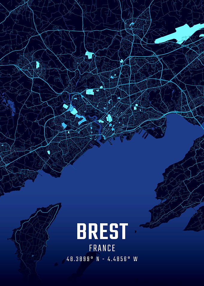 Brest Midnight City Map