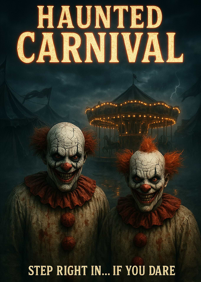 Haunted Carnival: Creepy Clown Duo
