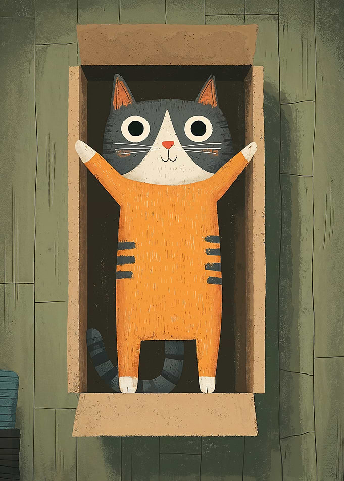 Cat in a box