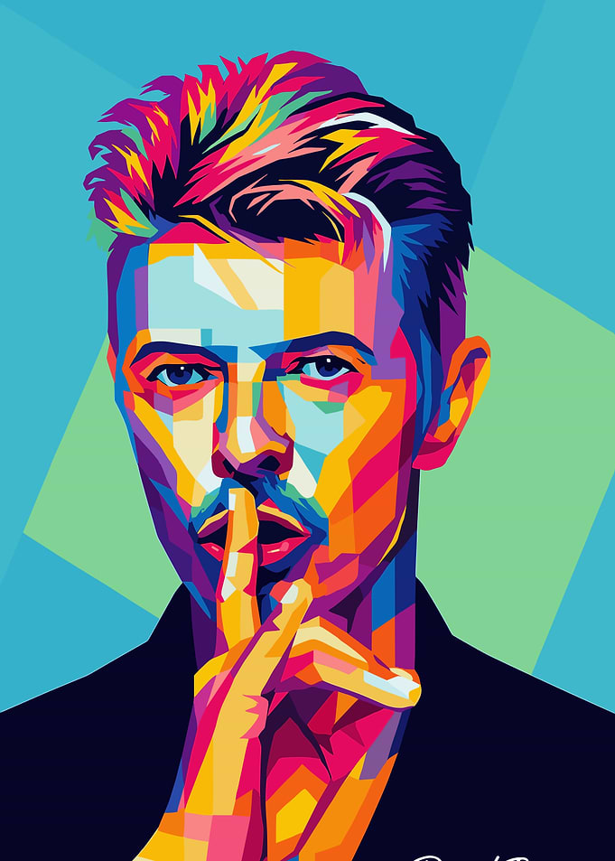 David Bowie Pop Art Portrait