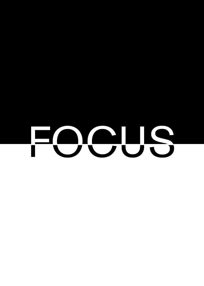Focus: Black and White Minimalist Design