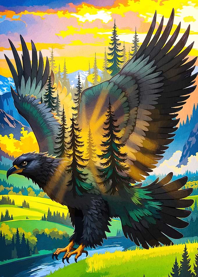 Eagle Forest Sky