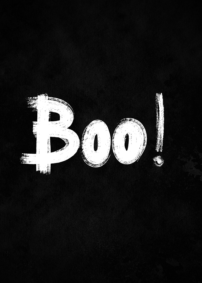 Boo! – Spooky Halloween Typography Art