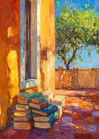 A Quiet Afternoon with Books