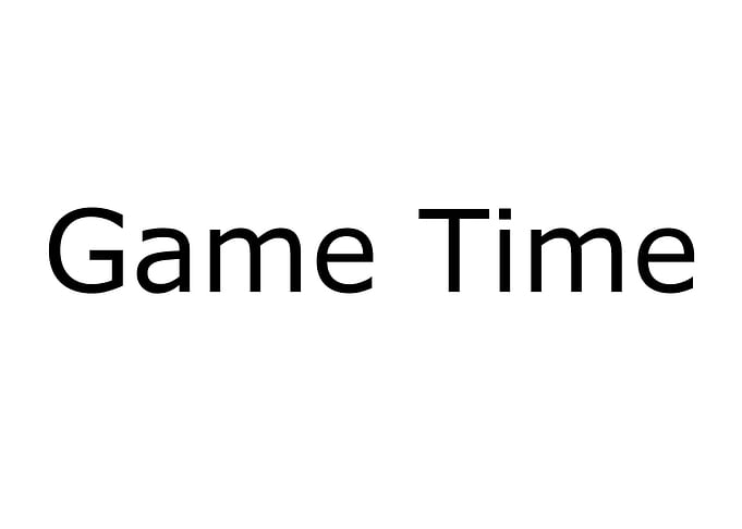 Game Time Text