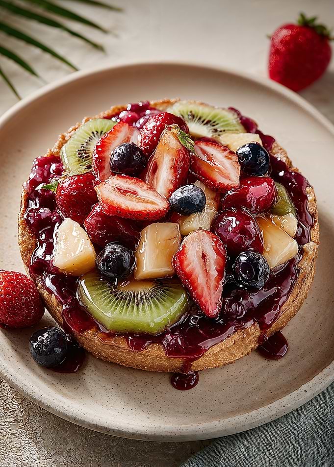 Delicious Fruit Tart with Glaze