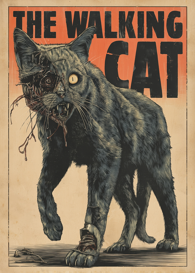 The Walking Cat Zombie