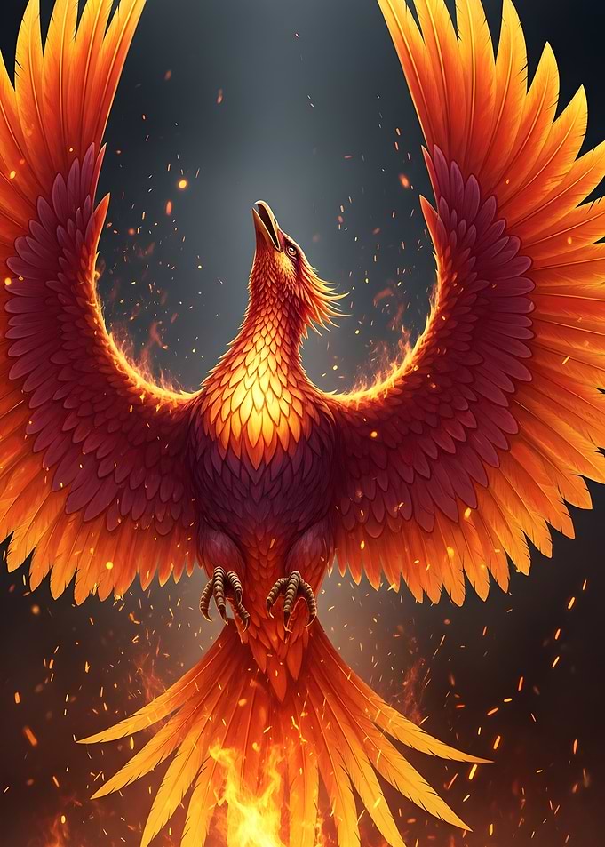 Fiery Phoenix Rising