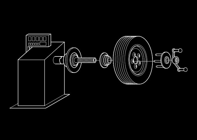 Car Wheel Balancing Machine Blueprint