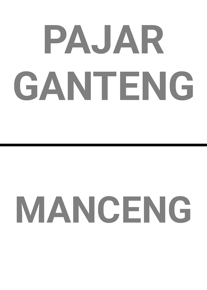 Pajar Ganteng Manceng Text Art