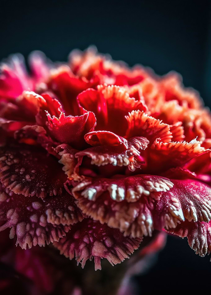 Close-up of a Red Carnation Flower