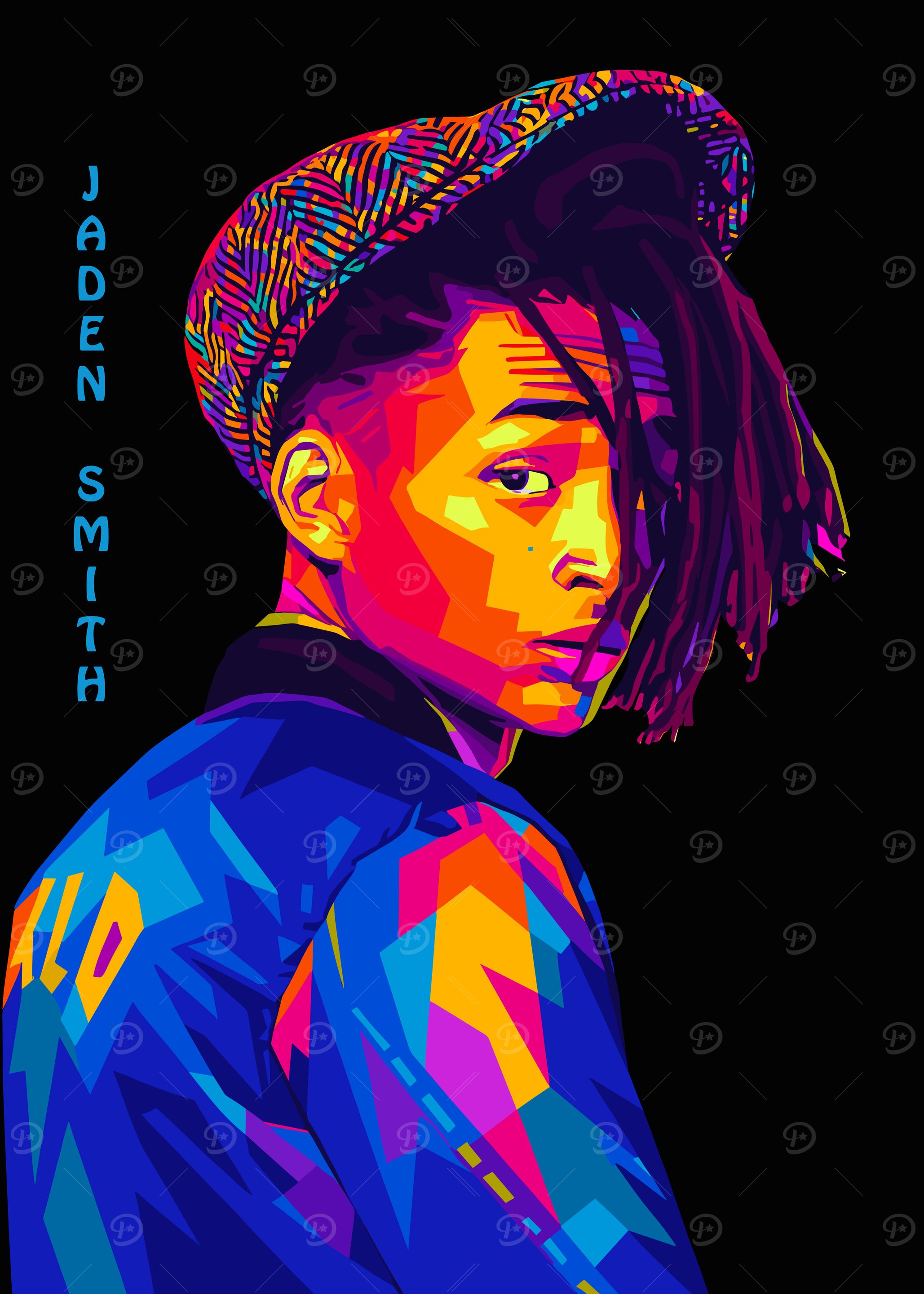 Jaden Smith Pop Art Portrait