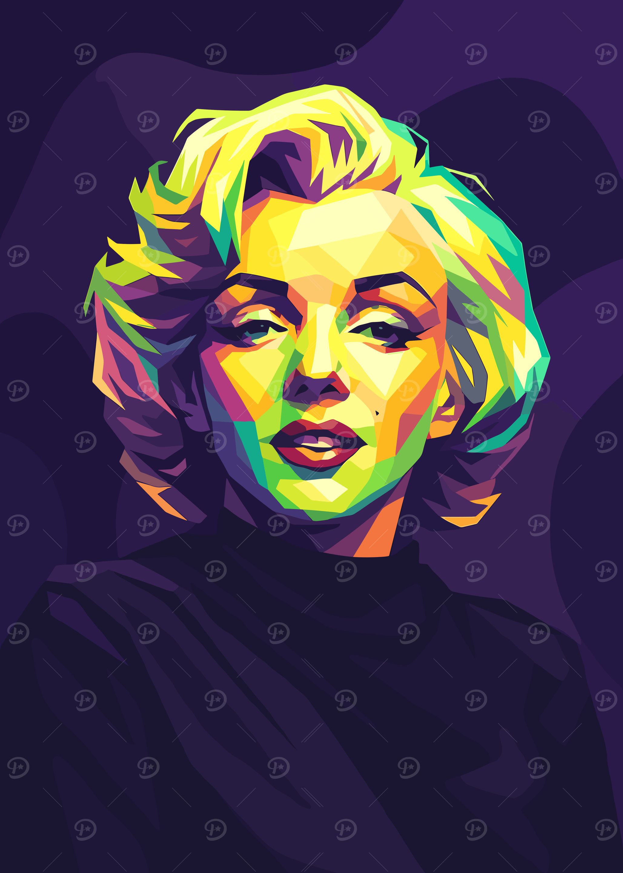 Marilyn Monroe Pop Art Portrait