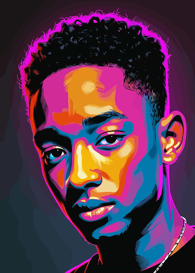 Jaden Smith Colorful Portrait