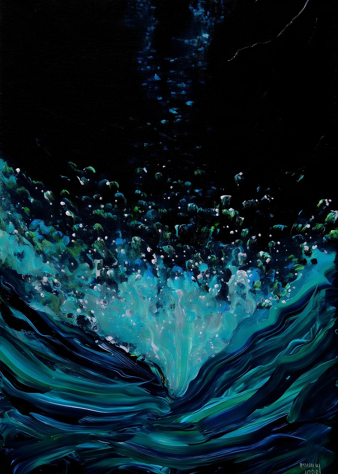 Abstract Wave Painting