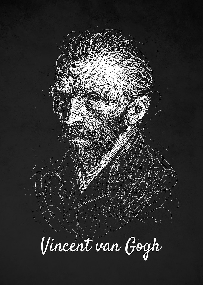 Vincent van Gogh Portrait Sketch Art