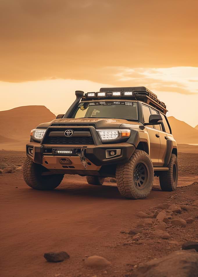 Toyota SUV in Desert